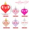 Valentine's Day Tree Decoration with LED Lights 21.7 Inch Tabletop Birch Tree with Timer Battery USB Powered with Valentine's Day Heart Ornaments for Home Valentine Wedding Decor